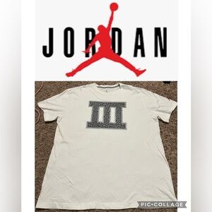 Jordan White and Gray Graphic Tee